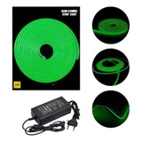 Kit Manguera Luz Neon 5 Mts + Fuente + Ficha 12v Exterior