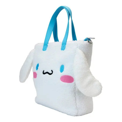 Loungefly Sanrio Cinnamoroll Cosplay Sherpa Tote Crossbody Bag With Coin Blanco Aterciopelado