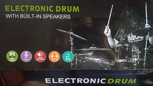 Batería Electrónica Drum Infantil Niños Como Nueva