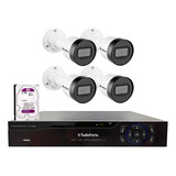 Kit 4 Câmeras Segurança Vlp 1230 B 2mp 1080 Dvr 3304 2tb Wd