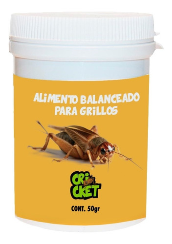 Alimento Balanceado Para Grillos 50g Petmmal