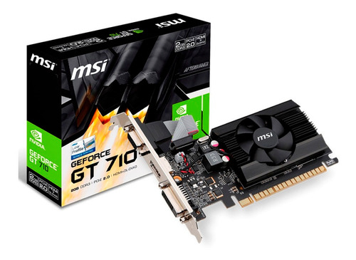 Placa De Video Msi Geforce Gt 710 2gb Ddr3 Lp Fact A-b