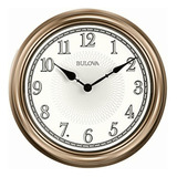 Bulova C4826 Light Time Reloj De Pared, Color Champán