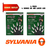 400 Mini Luces Led, 4 Serie De Luces Marca Sylvania Original