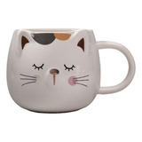 Mug En Ceramica Pocillo De Gato Dim:8x8x8cm