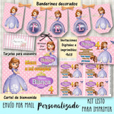 Super Kit Personalizado Imprimible Princesa Sofia Mod.1