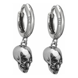 Pendientes De Calavera Para Mujer, Niña, Mujer, Plata De Ley