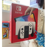 Nintendo Switch Oled Blanca Nacional Más Funda.