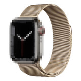 Pulseira Aço Milanese Para Apple Watch 7 8 6 5 4 3 2 1 Ultra