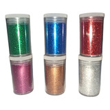 Kit Glitter Metálico Cores Variadas 6 Unidades