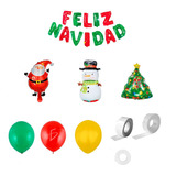 Kit Decoración Navideña Con Globos De Letras Y Más: 39 Globo