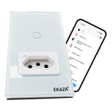 Interruptor Inteligente Ekaza 1 Botão + Tomada 20a Wifi