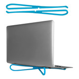 Base Soporte Plastico Portatil Para Laptop Holder Desarmable Color Azul