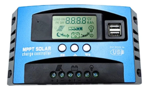 Controlador Carga Solar Mppt 100a Regulador Automático 12/24