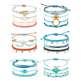 Hicarer 21 Pulseras Y Tobilleras Surfistas 22cm Color Cute Style Diámetro 17   Largo 22 Cm