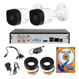 Kit Video Vigilancia 2 Cámaras 4 Ch 1080p 2mp Dahua 500gb