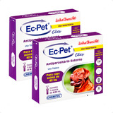 2 Ec Pet 4,02ml Chemitec Antipulgas Cães Acima De 40kg