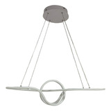 Pendente Lustre Branco Moderno Infinito Luminária Led 40w