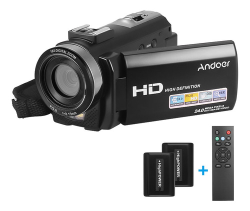 Videocámara Digital Andoer  1080p 48 Mp Wifi Portátil Dv