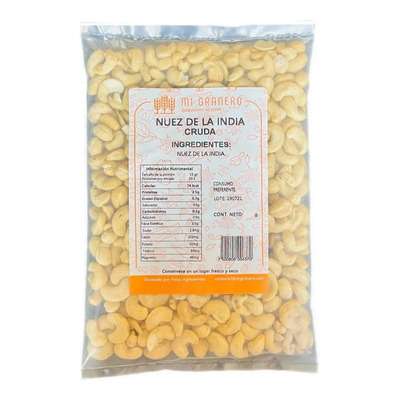 Nuez De La India Cruda Sin Sal 250 G Premium | MercadoLibre