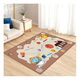 Alfombra Diseño Infantil Dormitorio Deportes 80 X 120 Cm.