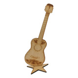 Figura De Guitarra Acustica Coco Mdf 3 Mm 25 Cms Altura
