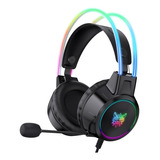 Audífonos Gamer Negros Onikuma X15 Pro Con Luces Rgb 