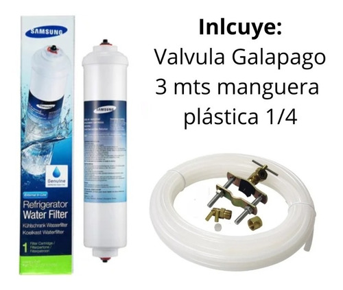 Filtro Agua  Nevera Samsung Externo Incluye Kit Instalación