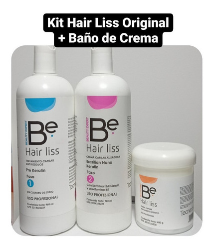 Keratina Hair Liss Original+bañ - mL a $44