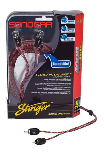 Cable Rca Stinger 2 Canales 5,2m Serie 4000 Si4217 Sonocar