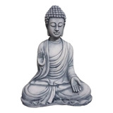 Figura Resina P/ Acuario Buda Meditando Grande 30 X 24 Cm