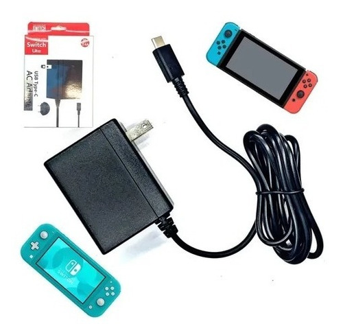 Cargador Eliminador Ac Para Nintendo Switch Carga Rapida .