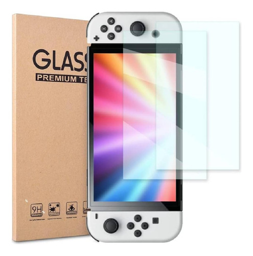 Pack X2 Lamina Mica Protectora Para Nintendo Switch Oled