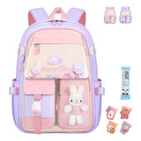 Mochilas Rscolares Niña Impermeable Gran Capacidad Kawaii