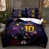 New Juego De Fundas Nórdicas  Lionel Messi  Ropa De Cama