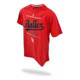 Remera Niños Niñas Kids Royalty Rojo Baller Brand Basquet