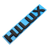 Emblema Hilux Toyota Negro Mate Platón Accesorio Lujo Pickup