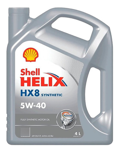 Lubricante Shell Helix Hx8 5w40 Sintetico 4l