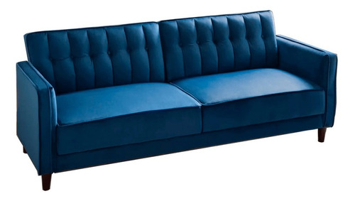 Sofa Cama Ninatzin Azul Mueble Sofa Pieza Sillon Sala