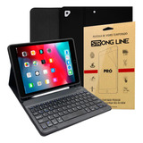 Capa Para iPad 6 2018 Smart Com Teclado Antiqueda + Pelicula