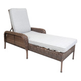 Camastro Premium Rattan Mimbre P Exterior Estructura Acero