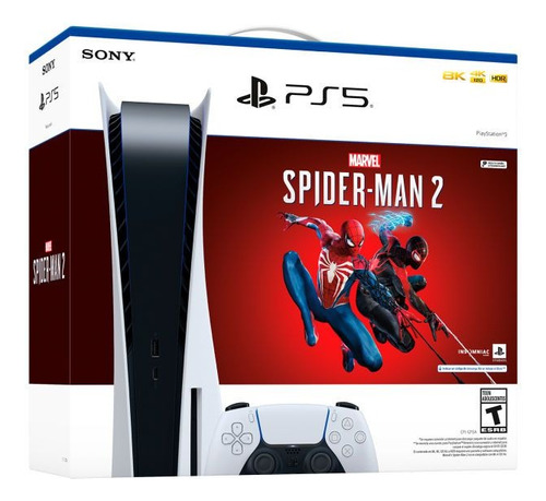 Sony Playstation 5 Slim 1tb Spiderman 2 + Joystick De Regalo