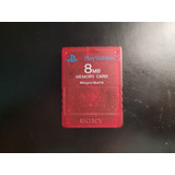Memory Card Ps2 Playstation 2 Original Roja 