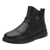 Zapatos Casuales Para Hombre, Botas Martin Chelsea De Cuero