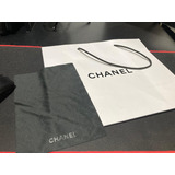 Sacola Chanel Branca + Pano De Limpar Oculos Chanel