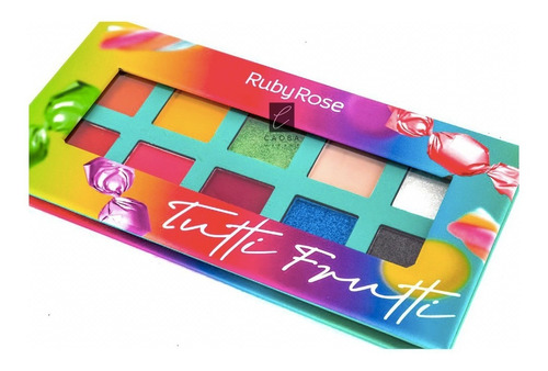 Paleta De Sombras 10 Tonos Tutti Frutti Ruby Rose Original 