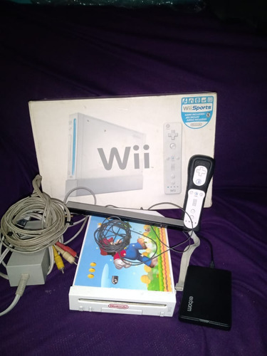 Nintendo Wii Branco Desb. / C/hd 500gb. Funcionando 100% C/caixa Sem Berço