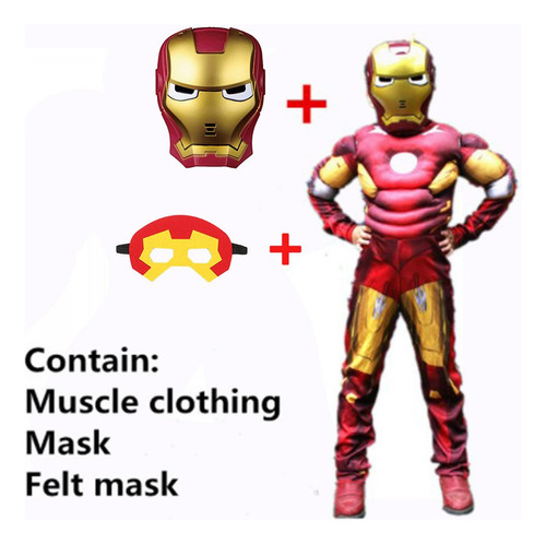 Disfraz De Capitán Para Niños Iron Hulk America Spiderman Su