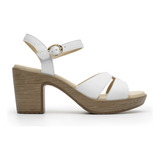 Sandalia Flexi Para Mujer Estilo 102921 Blanco