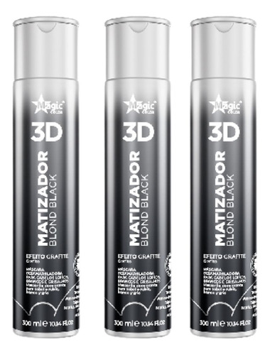 03 Magic Color Gloss Matizador 3d Blond Black 300ml